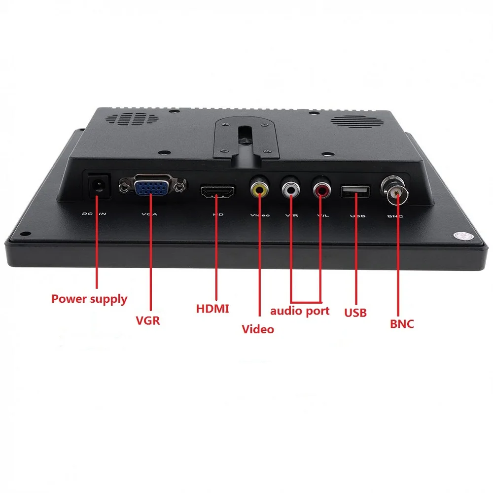 8 дюймов TFT lcd цветной видео монитор CCTV монитор экран HDMI VGA BNC AV вход для ПК CCTV безопасности и стенд вращающийся экран