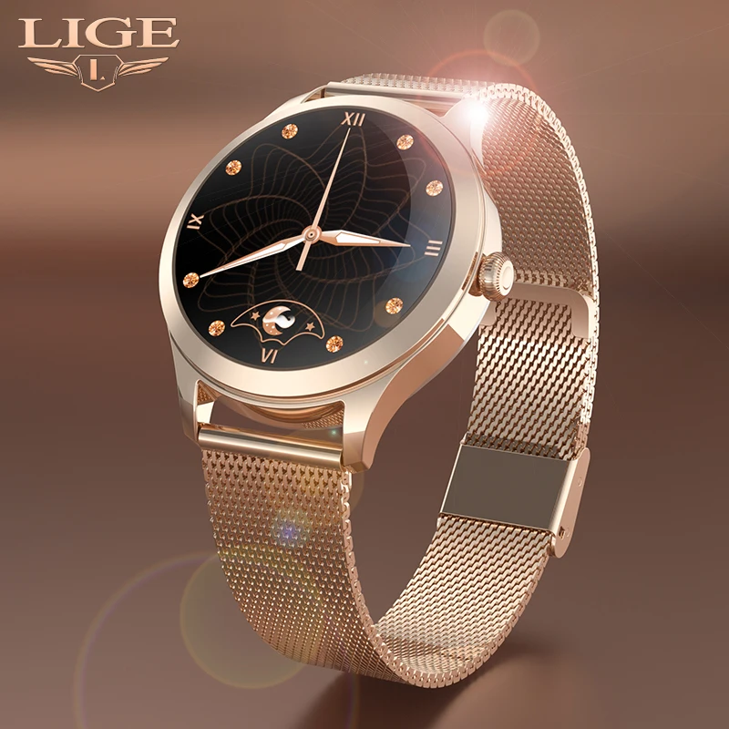 

LIGE New Women Smart Watch Woman Fashion Watch Heart Rate Sleep Monitoring For Android iOS IP68 Waterproof Ladies Smartwatch
