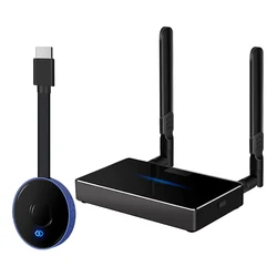 Wireless HDMI-compatible Video Transmitter & Receiver Ultra HD Extender Converter Adapter 4K Player for TV Monitor Projector PC