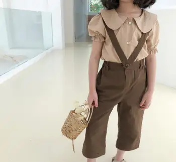 

2020 New Girls Boys Overalls Summer Cotton Fashion Kids Shorts 1-6t QH587