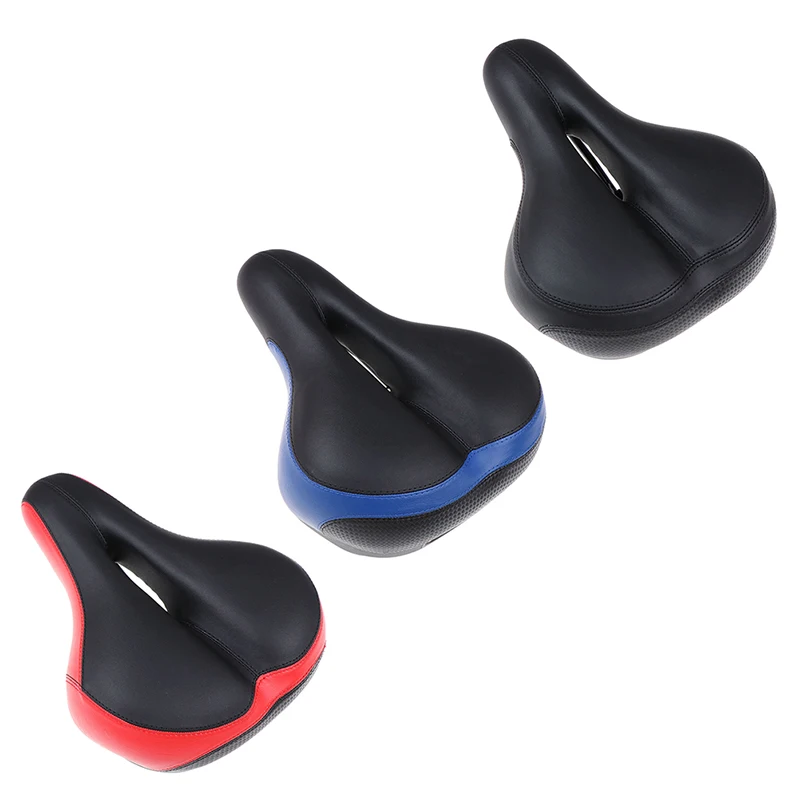 Thicken Cycling Bicycle Saddle Cushion Soft Breathable Sponge Cushion Silicone MTB Road Bike Seat with Reflective Stickers