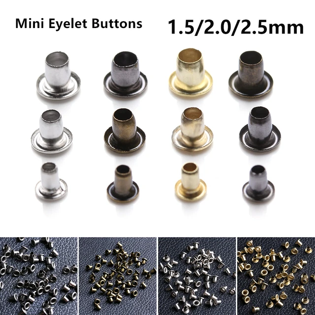100Pcs Mini Eyelet Buttons Metal Buckle Snap Buttons for DIY Doll Belt Buckles Handmade Bag Shoes Clothing Sewing Accessories 1