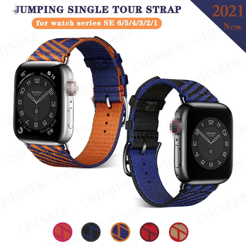Ремешок нейлоновый для iWatch Band 38 мм 40 44 42 спортивный браслет Apple Watch series 6 SE 5 4 3 |