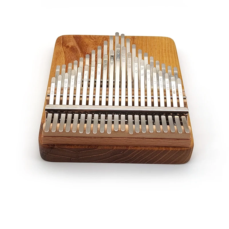 Chromatic Kalimba 42 Keys Handmade Thumb Piano Double Row Keyboard Log Color Acacia Wooden Musical Instrument Chromatic Kalimba 42 Keys Handmade Thumb Piano Double Row Keyboard Log Color Acacia Wooden Musical Instrument