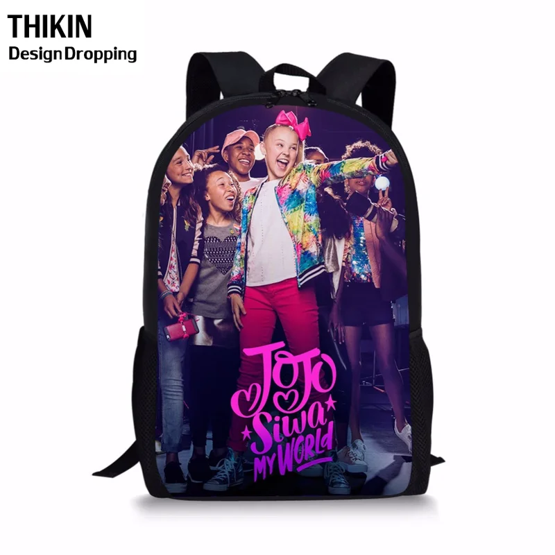 THIKIN новые Jojo Siwa школьные рюкзаки для девочек Детские рюкзаки для девочек и мальчиков ортопедическая емкость дорожная сумка Детская сумка для книг