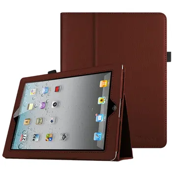 

PU Leather Flip Stand Cover For Ipad 2 A1395 A1396 A1397 Magnetic Smart Tablet Case For Ipad 3 4 Stand Pencil Holder Funda Capa