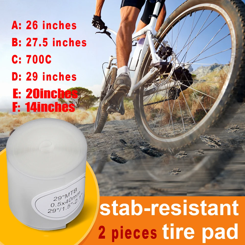 

Road Bike Stab-resistant Tire Pad Bicycle Inner Tube Explosion-proof Belt Travel Outdoor Riding Tire Protector Bike Accessories