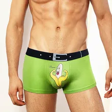 Забавное Мужское нижнее белье, Модальные Мультяшные 3D трусы с бананом, мужские интимные боксеры, удобные сексуальные боксеры, шорты, мужское нижнее белье