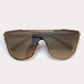 

Flat Top Oversized Protection Shades 2020 Glasses Alloy Sunglasses With Gradient UV400 Lens óculos de sol feminino