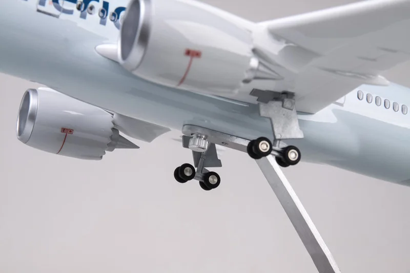 1/130 масштаб 43 см самолет Boeing B787 Dreamliner самолет американская авиакомпания Модель W светильник литой под давлением пластиковый полимерный самолет