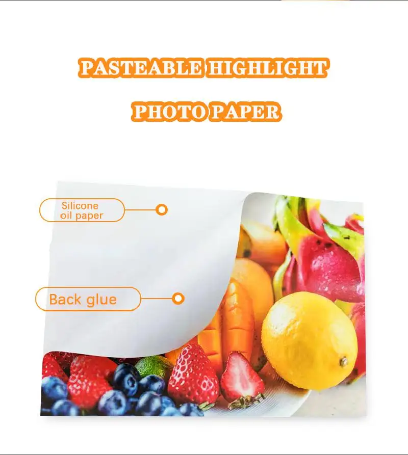Photo Paper 135g/150g Self-adhesive Photo Paper Inkjet Photo Paper A3/a4/a5/a6 Sticker Pasteable Waterproof High-gloss photo printing paper printable sticker paper sticker paper