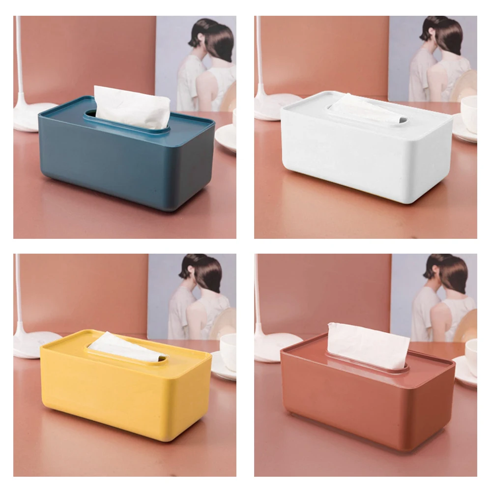

Dispenser Plastic Tissue Box High Quality Tissue Holder Home Wet Tissue Storage Box Desktop Toilet Paper Storage Case