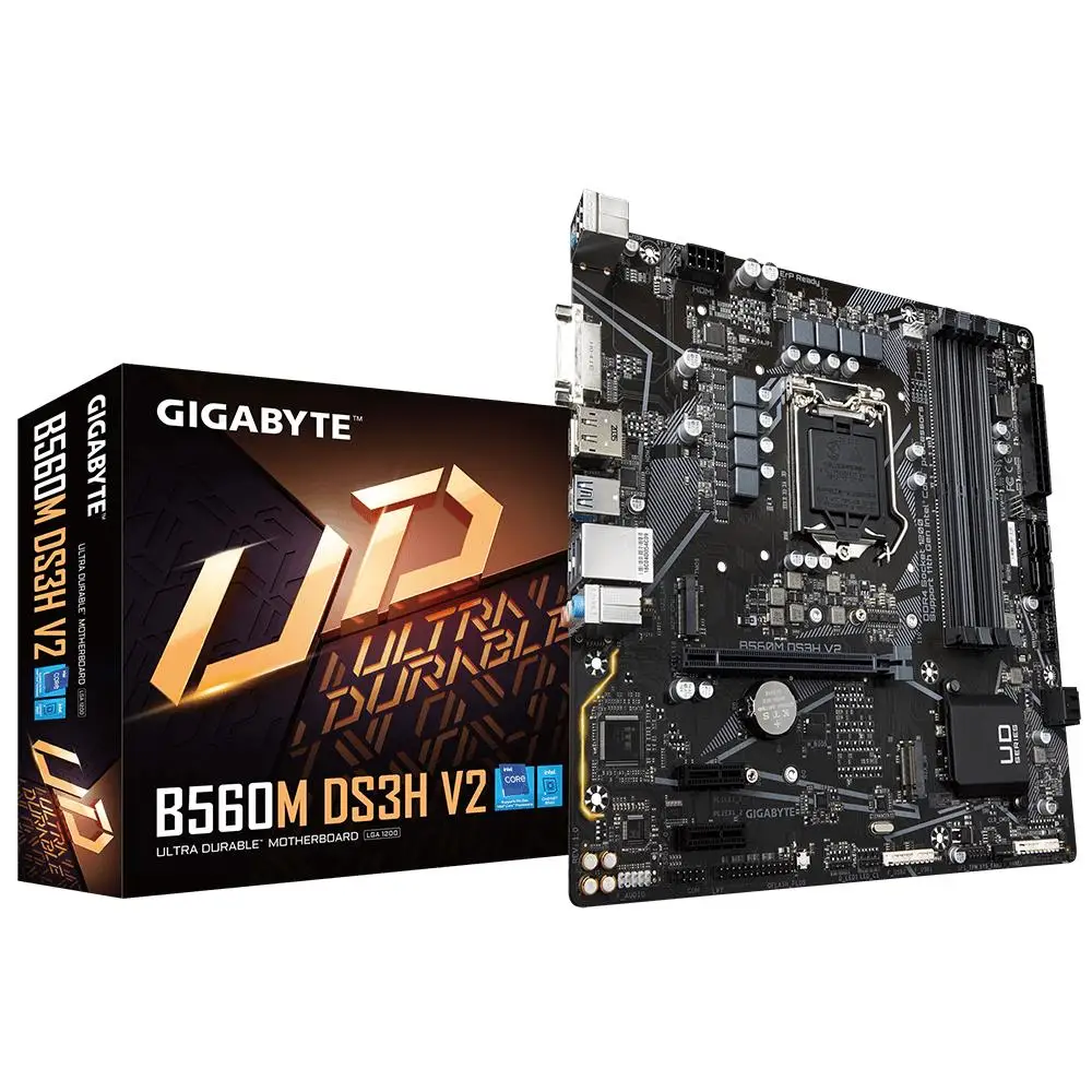 Mainboard|GIGABYTE|Intel B560|LGA1200|MicroATX|Memory DDR4|1xPCI-Express 1x|1xPCI-Express | Компьютеры и офис