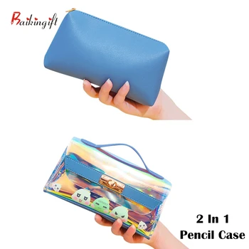 

Hot sale Creative Cute School Pencil Bags Large Big Pen Bag Pouch Multifunction Stationery Box Supplies Cosmetic Box