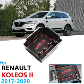 

Car Organizer Accessories for Renault Koleos 2 Samsung QM6 2017 2018 2019 2020 MK2 Armrest Box Storage Stowing Tidying Coin Box