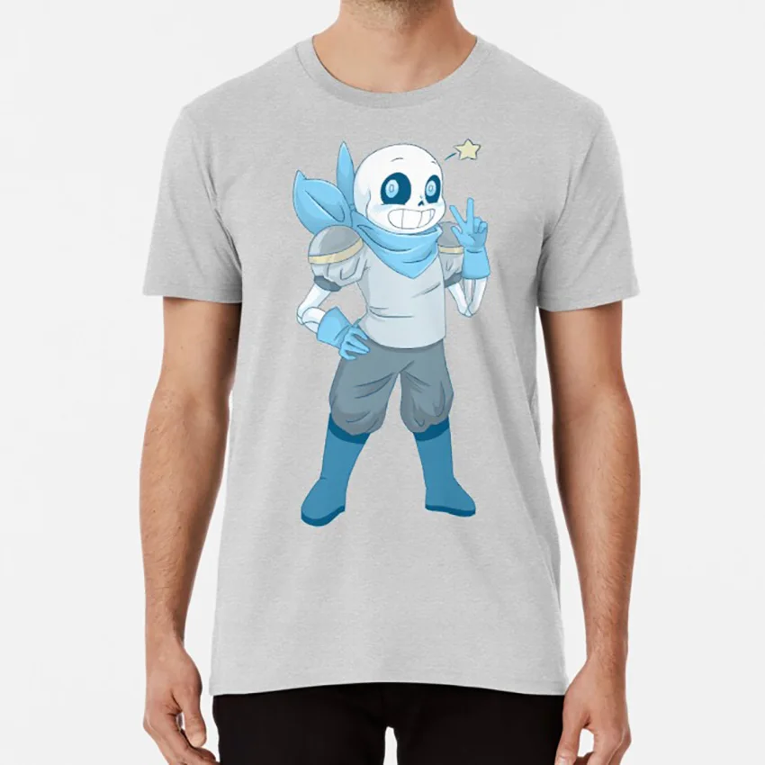 Underswap без футболка undertale underswap без скелета underswap sans - Цвет: Серый