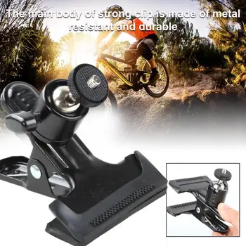 

Metal Grip Clamp Mount with Standard Ball Head 1/4 Camera Photography Stand For Studio Screw Camera Universal Holder Clip L Q1B1