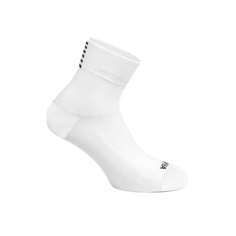 Новинка, 4 стиля, удобные дышащие носки для шоссейного велосипеда, для мужчин и женщин, Rapha, носки для велоспорта, Calcetines Ciclismo, компрессионные, для гонок - Цвет: A white