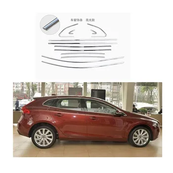 

12pcs/set Stainless Steel window trims covers for Volvo V40 car accessories