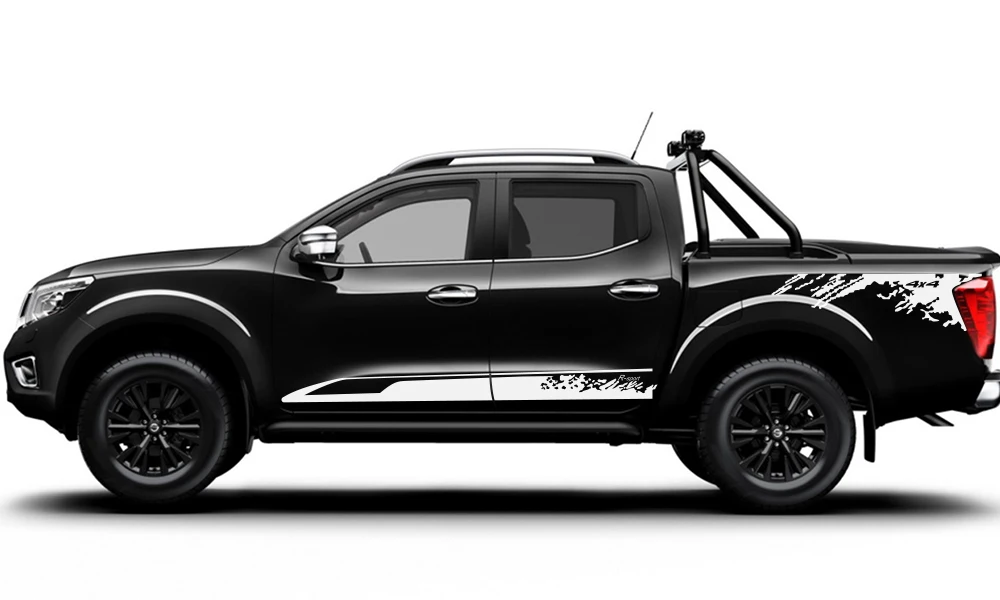 2 шт., автомобильные боковые наклейки, стильные для Nissan NAVARA NP300, Авто Виниловая пленка, декоративная наклейка, сделай сам, спортивный стиль, аксессуары для тюнинга автомобиля