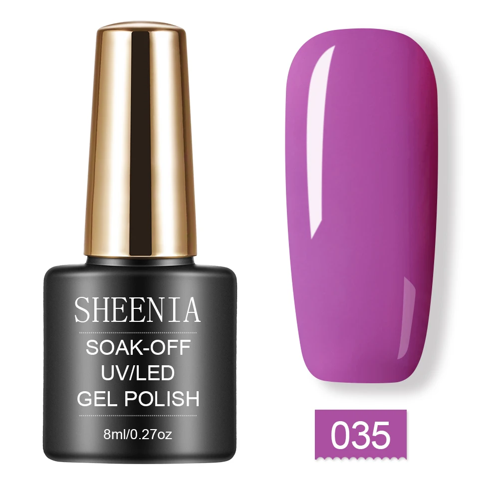 S035 Nail Gel Polish UV Gel Polishes Semi Permanent Gel Varnish Hybrid Glitter Color Gel Polish Manicure Primer Top Coat Nail Art - Цвет: S035