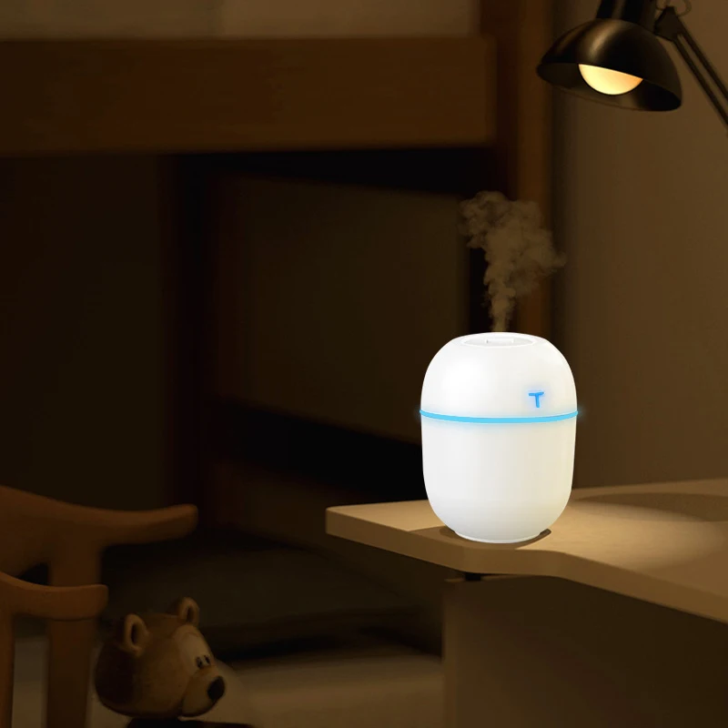 

200ML Ultrasonic Mini Air Humidifier Aroma Essential Oil Diffuser for Home Car USB Fogger Mist Maker with LED Night Lamp