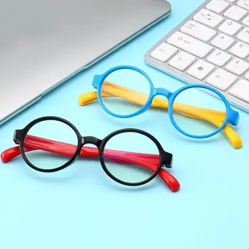 

Anti Blue Ray Bril Kids Kind Meisje Ronde Bril Frame Bril Optic TR90 Spektakel Bijziendheid Telefoon Tv Computer F5L5