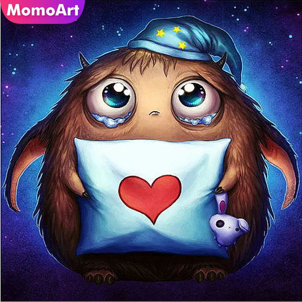 

MomoArt Diamond Embroidery Cartoon Diamond Painting Full Square Drill Picture Of Rhinestone Mosaic Decoration Home