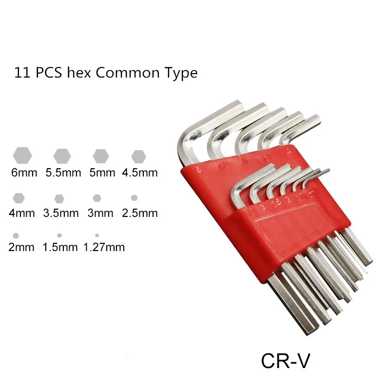 Прочный 9 шт. CR-V шестигранник Аллен ключ гаечный ключ набор инструментов матовый хром Pozidriv шаровой ключ Набор отверток Набор ремонтных инструментов