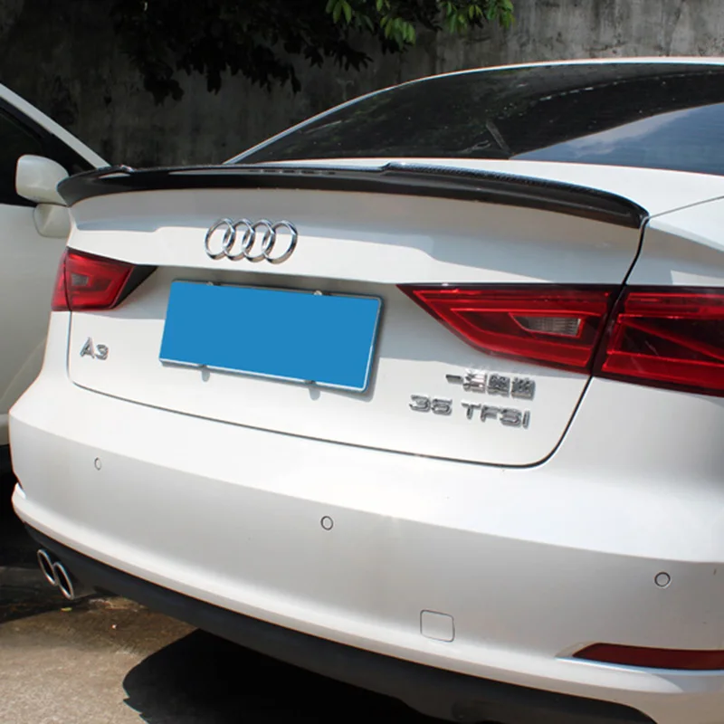Для Audi A3 A5 2009 2016 A6 C6 2012 Высококачественный спойлер из углеродного волокна задний