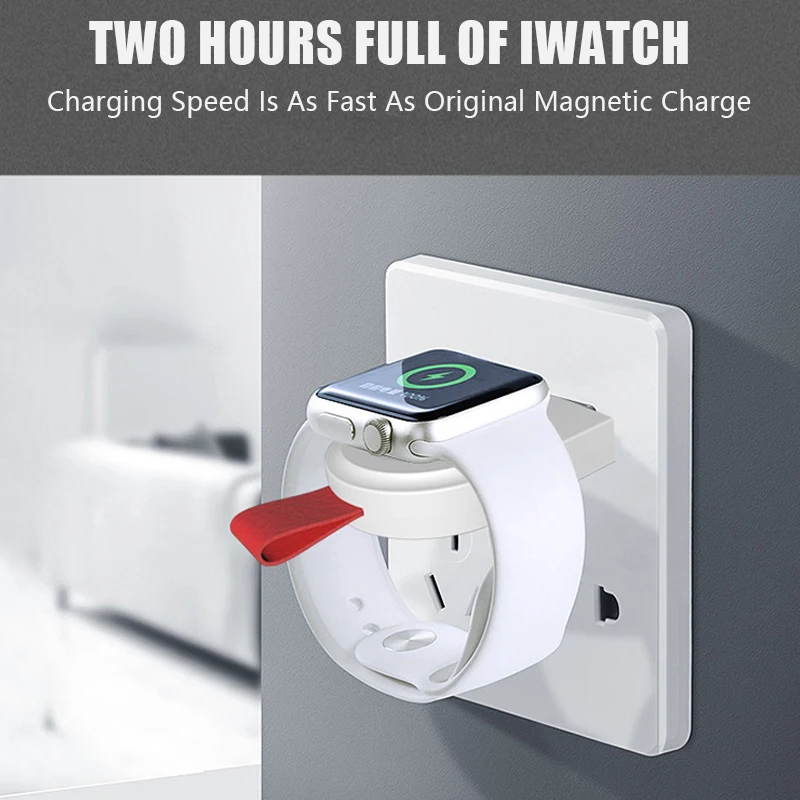 Портативное зарядное устройство A3 с usb портом беспроводное магнитное для Apple iWatch