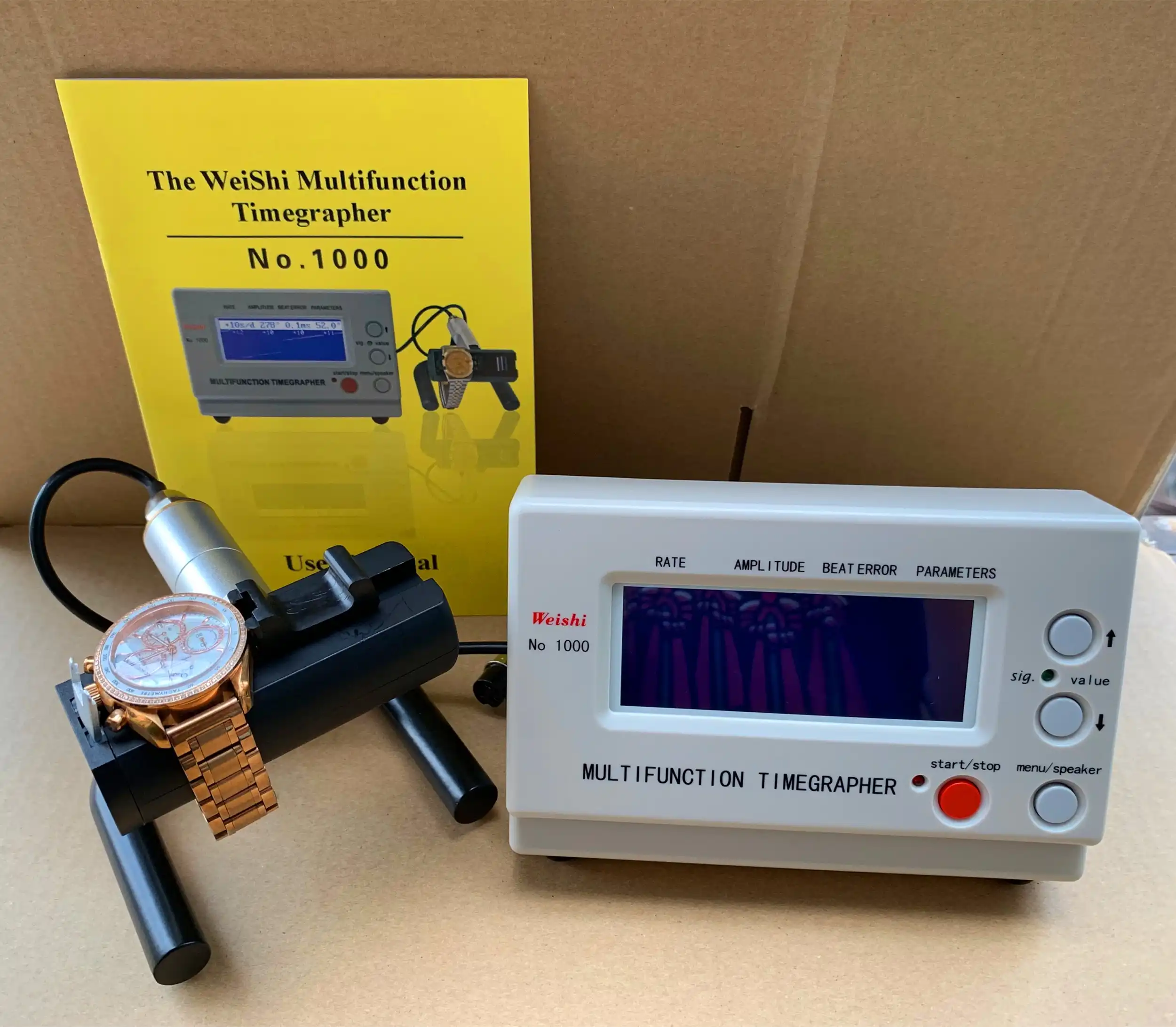 NO.1900 weishi mechanical watch timing machine multifunction