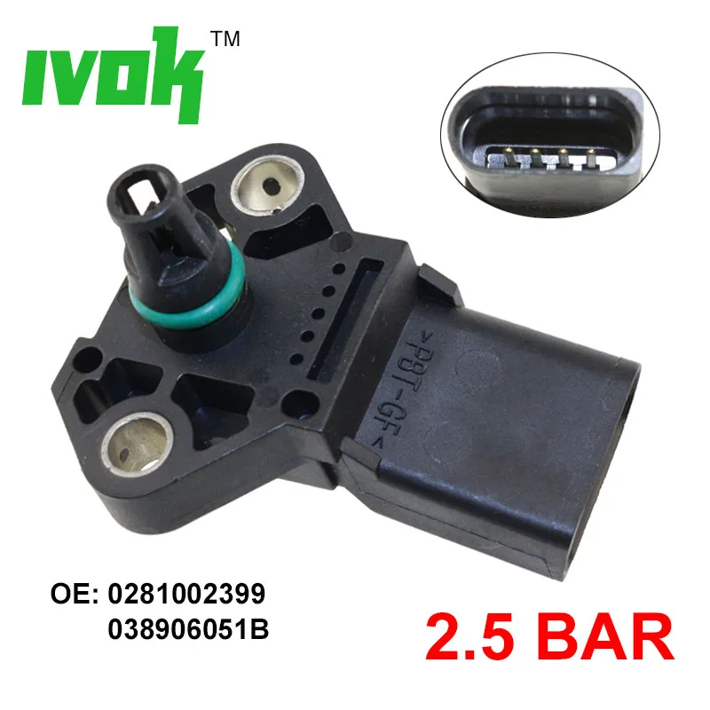MAP PRESSURE SENSOR AUDI A3 A4 A5 A6 SEAT TOLEDO SKODA OCTAVIA SUPERB 2.0 TDI