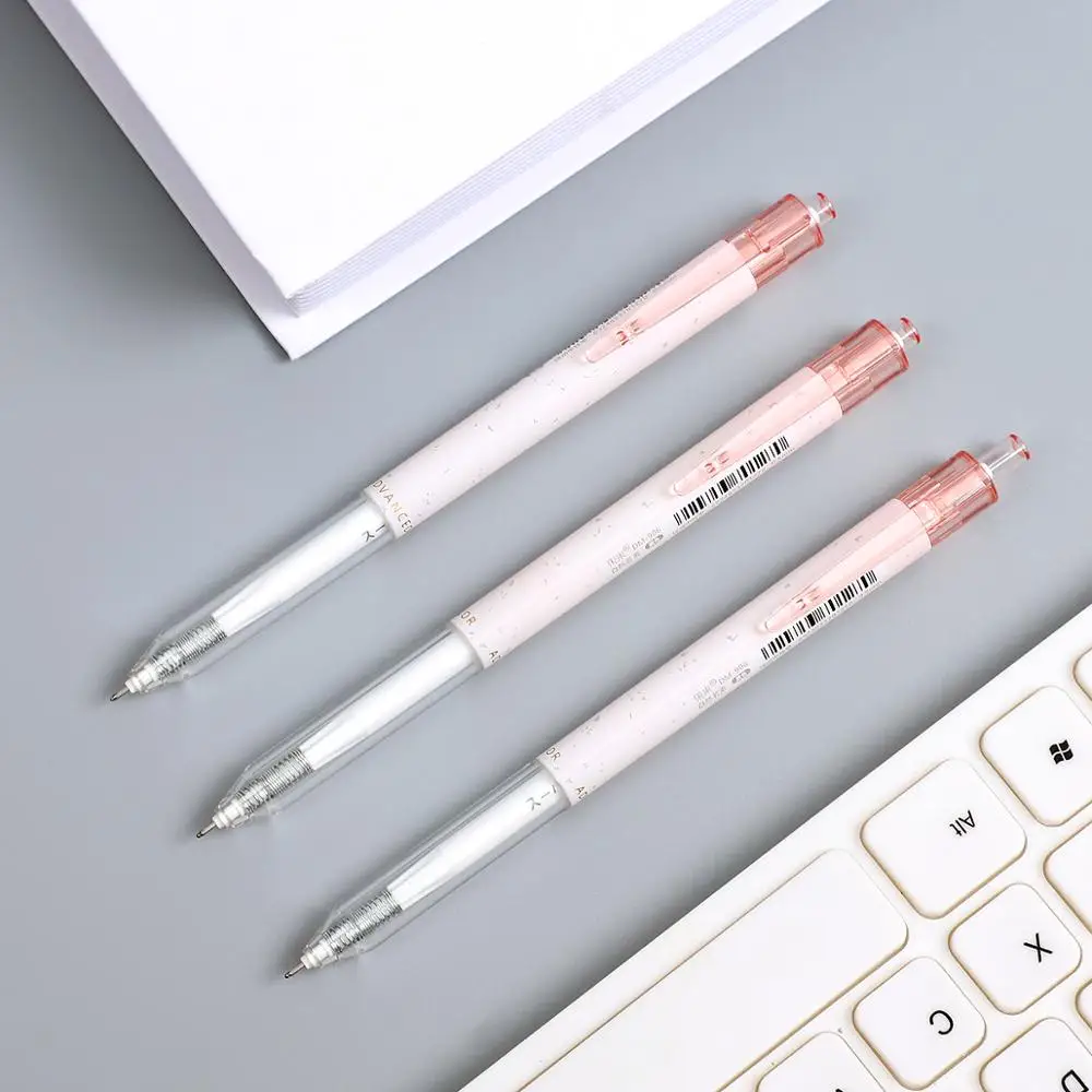 1 шт., 0,5 мм, креативная гелевая ручка ярких цветов, Студенческая ручка, одноцветная, 4 цвета, полностью игольчатая ручка, школьные принадлежности