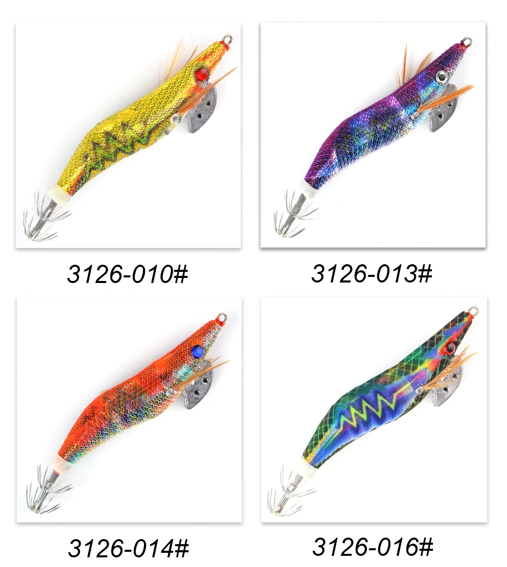 FTK 8g 12g 15g 19g Tintenfisch Jigs Meer Angeln Köder Octopus 2,0/2,5/3,0/3,5 # Tintenfisch harter Köder Tintenfischhaken Garnelenköder – Detail 7