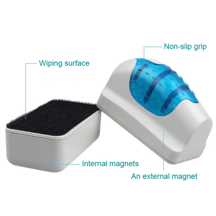 Aquarium Magnetic Brush Glass Algae Scraper Cleaner Floating Curve Magnetic Brush Aquarium Tank Brush Tools Floating Brush