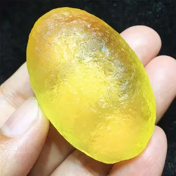 

1PC Yellow Moldavite Czech Meteorite Impact Glass Rough Stone Crystal Energy Stone