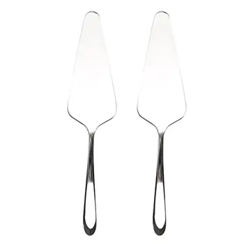 

2pcs Pie Cake Server Utility Stainless Steel Cake Spatula Professional Shovel Server for Cake Pie Pizza