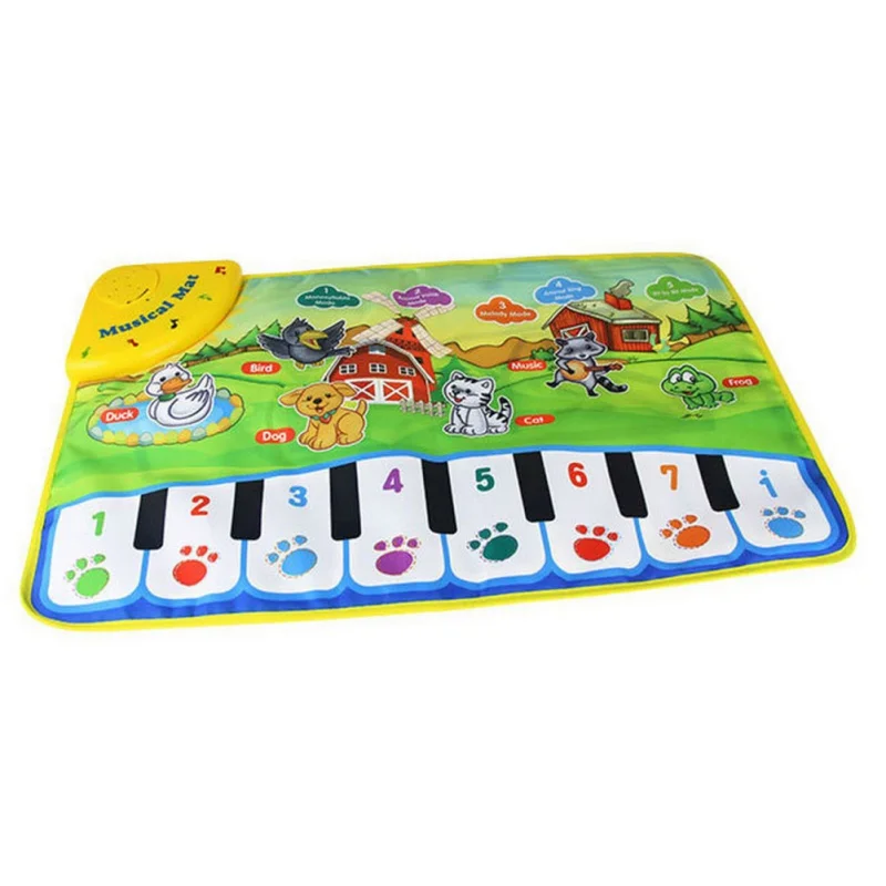 Hilittlekids детский музыкальный ковер, детские игрушки для малышей, коврик для ребенка образовательный коврик, электронные детские игрушки