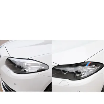 

1 Pair Headlight Eyebrow Car Eyelid Trim Cover For BMW 5 Series F10 2010-2013