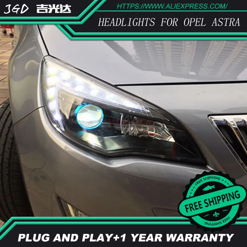 Car Styling Case For Opel Astra Headlights 2010 2011 2012 Led Headlight