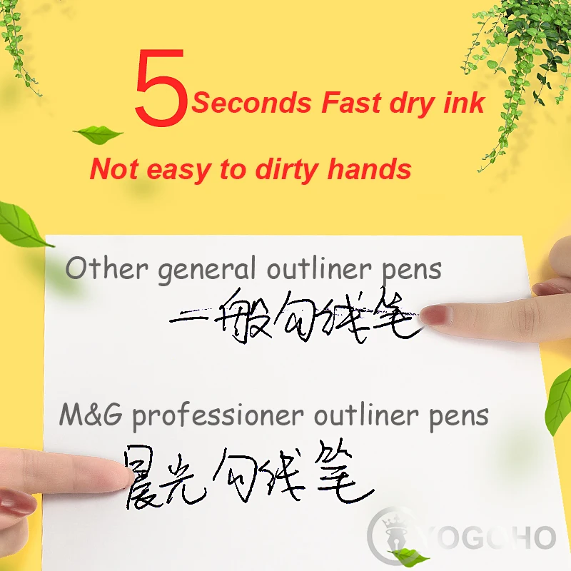 Different Sizes Art Marker Pen Ink Black Pigment Liner Based for