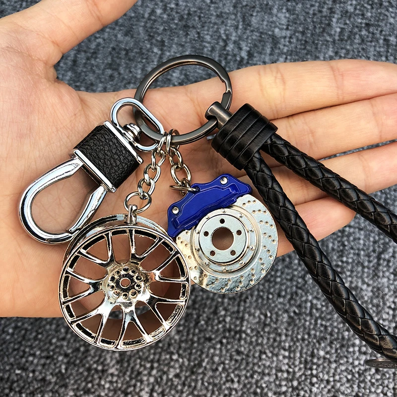 Черный обод колеса брелок для автомобильных колес Nos Turbo металлический с