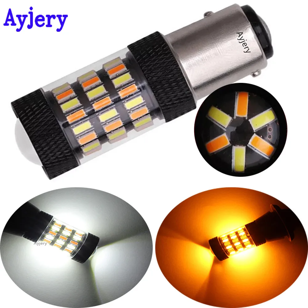 AYJERY 4X 12 В 7443 3157 4014 60 SMD BAY15D 1157 P21/5 Вт Светодиодный ная лампа для автомобисветильник