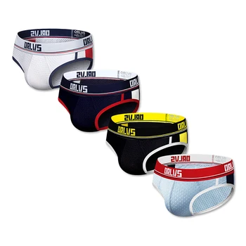

4pcs/lot CMENNIN Men's Underpants Breathable Sexy Underwear calzoncillos hombre slip Jockstrap Briefs Men Bikini Gay Male OR192