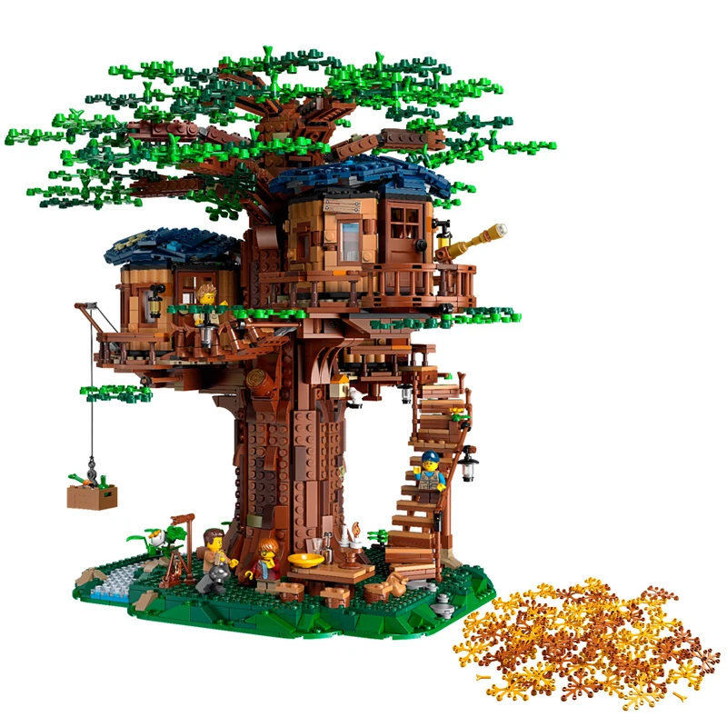 

In stock 21318 new tree house biggest idea model 3000 + Pcs building blocks brick kids educational toys Christmas gifts