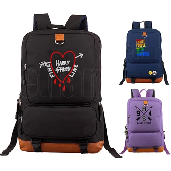 

Mochila Treat People with Kindness Women Backpack Schoolbags Harry Styles Sac A Dos Fine Line Bag Pack Pencil Case Lunch Bookbag