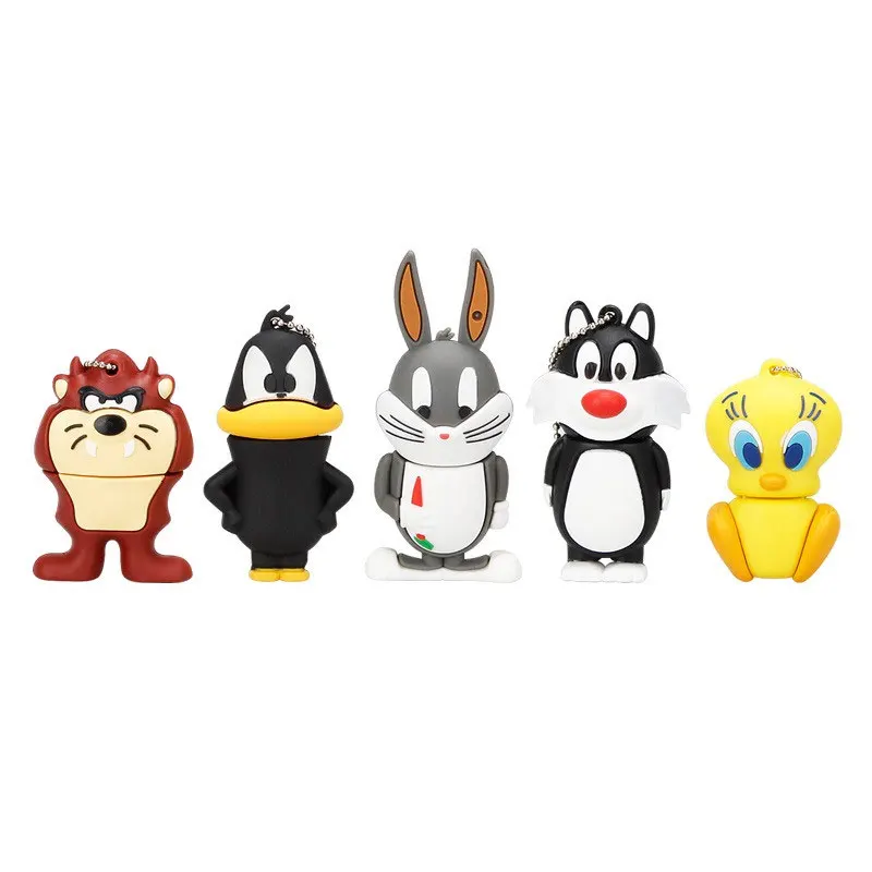 USB флеш-накопитель серии animal с реальной емкостью, 128 ГБ, флешка, 4 ГБ, 8 ГБ, флеш-накопитель, 16 ГБ, 32 ГБ, 64 ГБ, usb карта памяти с мультяшным кроликом