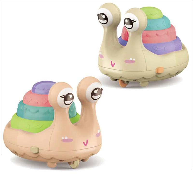Explosive animal cute turtle snail car pull back car children Clockwork toy plastic neutral funny cartoon puzzle press toy gift