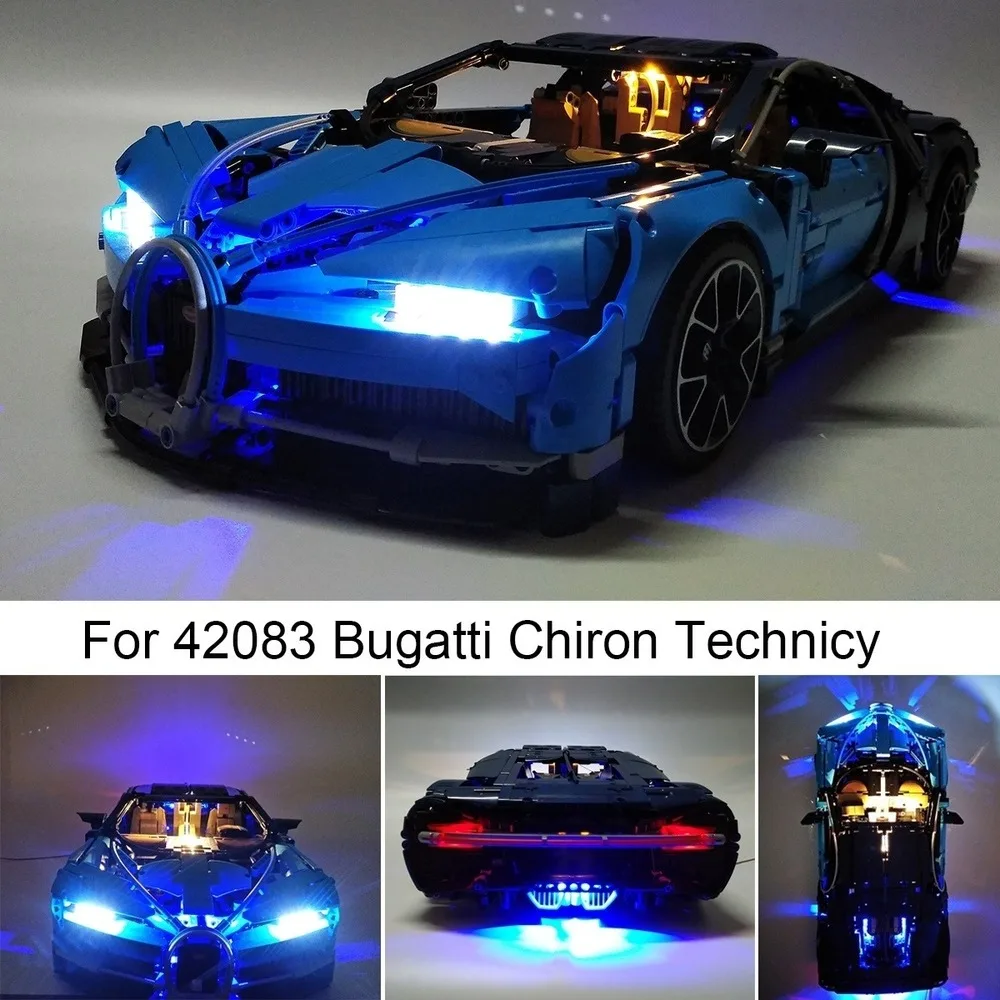 Обновленный светодиодный светильник ing Kit для 42083 Bugatti Chiron строительных блоков с